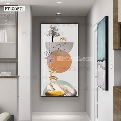 Cung cấp file tranh gốc File tranh hiện đại pha lê gương FT100271 độc quyền