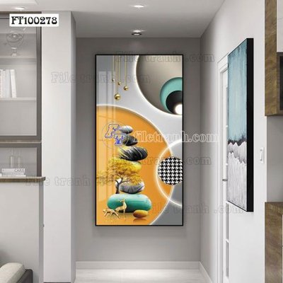 File ảnh File tranh hiện đại pha lê gương FT100278 (gốc) in standee