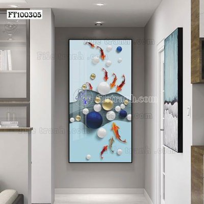 File tranh File tranh hiện đại pha lê gương FT100305 (gốc) phong cách tối giản