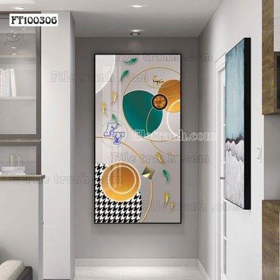 File tranh File tranh hiện đại pha lê gương FT100306 (gốc) in backlit film