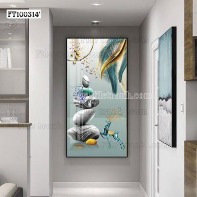 File ảnh File tranh hiện đại pha lê gương FT100314 (gốc) in standee