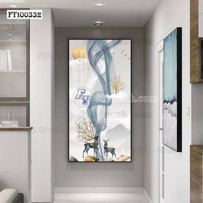 File tranh in mica File tranh hiện đại pha lê gương FT100332 (độ phân giải cao)