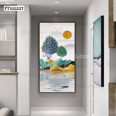 File ảnh File tranh hiện đại pha lê gương FT100337 (gốc) in poster