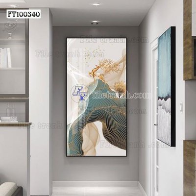 File gốc File tranh hiện đại pha lê gương FT100340 (ảnh chi tiết) để in trần