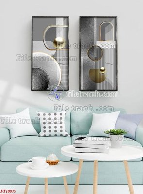 File tranh File tranh bộ hiện đại FT10035 (gốc) chủ đề tĩnh vật