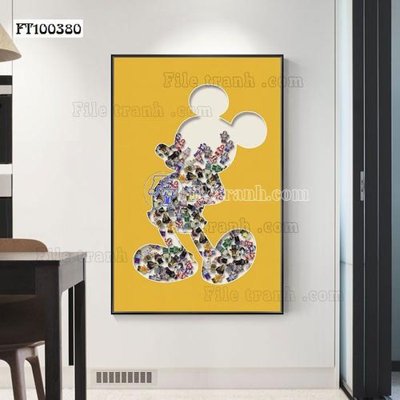 File gốc File tranh hiện đại pha lê gương FT100380 (trang trí) phòng làm việc