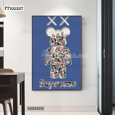 File tranh File tranh hiện đại pha lê gương FT100387 (gốc) phong cách tối giản