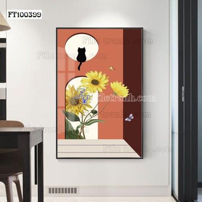 File gốc File tranh hiện đại pha lê gương FT100399 (ảnh rõ nét) để in