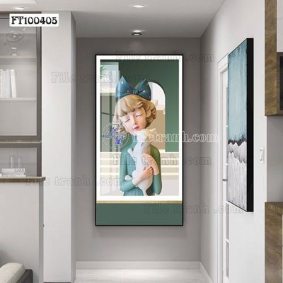 File PSD File tranh hiện đại pha lê gương FT100405 (bản gốc) đã tách nền