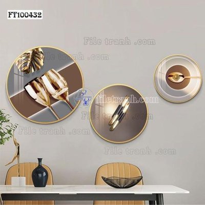 File ảnh File tranh hiện đại pha lê gương FT100432 (gốc) in Hiflex