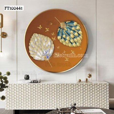 Download file gốc File tranh hiện đại pha lê gương FT100441 (in mica) 3D