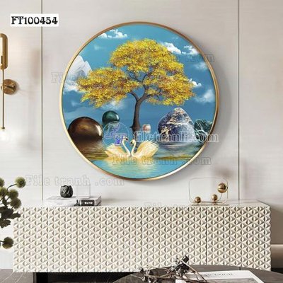 Chi tiết file tranh tráng gương File tranh hiện đại pha lê gương FT100454 (ảnh gốc)