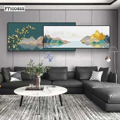 Chi tiết file ảnh File tranh hiện đại pha lê gương FT100488 sắc nét