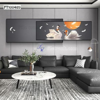 File gốc in ấn File tranh hiện đại pha lê gương FT100489 (sẵn sàng tải về)