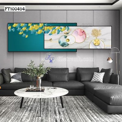 File tranh PSD File tranh hiện đại pha lê gương FT100494 chất lượng cao