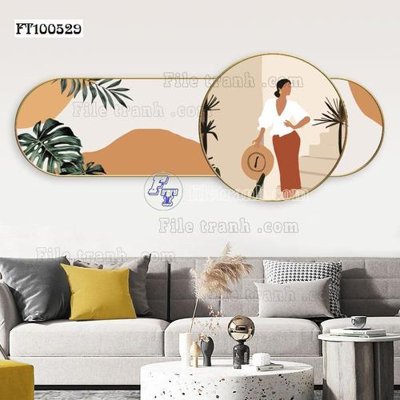 File tranh File tranh hiện đại pha lê gương FT100529 (gốc) chủ đề động vật