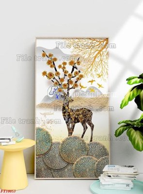 File gốc File tranh bộ hiện đại FT10053 (PNG) không nền chất lượng