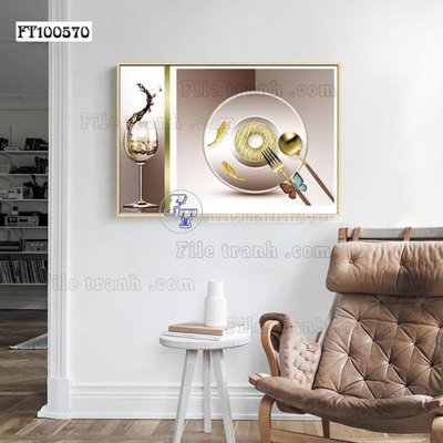 File gốc in ấn File tranh hiện đại pha lê gương FT100570 (sẵn sàng tải về)