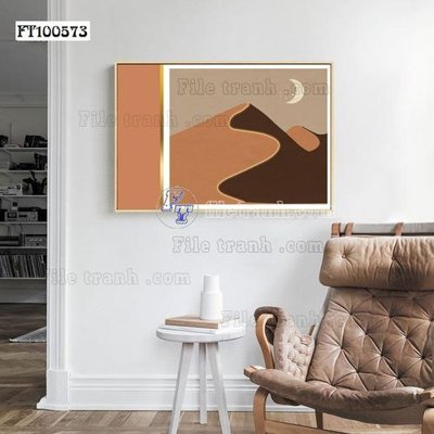 File in lụa File tranh hiện đại pha lê gương FT100573 (tân cổ điển) File tranh hiện đại pha lê gương FT100573