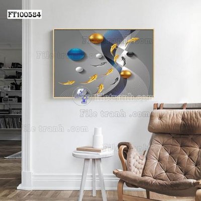 Ảnh gốc File tranh hiện đại pha lê gương FT100584 (nét căng) in mica