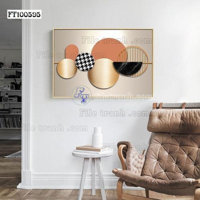 File gốc File tranh hiện đại pha lê gương FT100595 (AI/EPS) cho in ấn