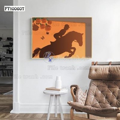 Hình ảnh file gốc in trần nhà File tranh hiện đại pha lê gương FT100607