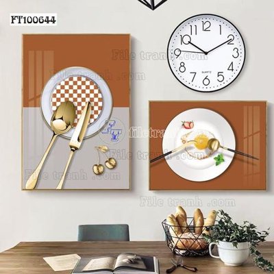 File gốc File tranh hiện đại pha lê gương FT100644 (in ấn) màu sắc trung thực