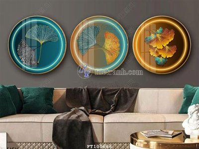 File in lụa File tranh hiện đại pha lê gương FT100666 (phong cảnh) File tranh hiện đại pha lê gương FT100666