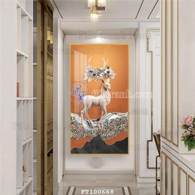 File PSD File tranh hiện đại pha lê gương FT100668 (bản gốc) dễ dàng edit