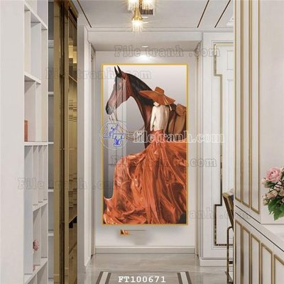 File PSD File tranh hiện đại pha lê gương FT100671 (bản gốc) đã tách nền