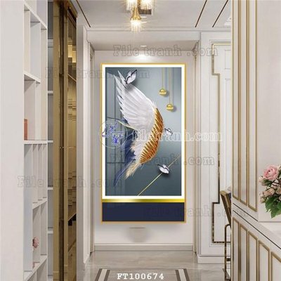 File gốc File tranh hiện đại pha lê gương FT100674 (PNG) không nền chất lượng