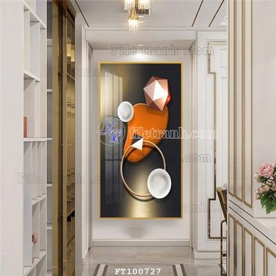 File gốc File tranh hiện đại pha lê gương FT100727 (in tráng gương) hiện đại