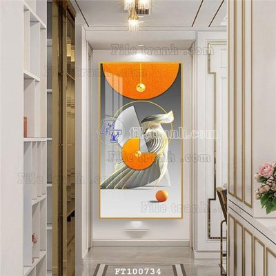 File gốc File tranh hiện đại pha lê gương FT100734 (in ấn) màu sắc trung thực