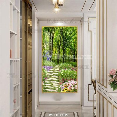 File tranh File tranh hiện đại pha lê gương FT100785 (gốc) chủ đề trẻ em