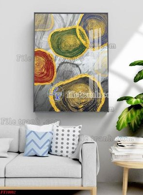 File tranh File tranh bộ hiện đại FT10082 (bản gốc) treo phòng ăn