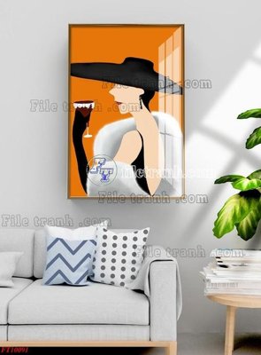 File in trần File tranh bộ hiện đại FT10091 (bản gốc) đại dương