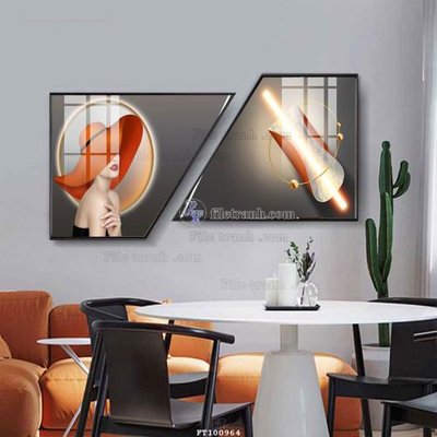 File tranh File tranh hiện đại pha lê gương FT100964 (ảnh gốc) sắc nét hoàn hảo