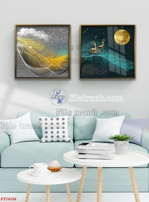 File in trần File tranh bộ hiện đại FT10104 (bản gốc) 5D