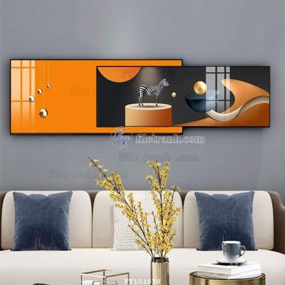 File in trần File tranh hiện đại pha lê gương FT101070 (file gốc) phong thủy