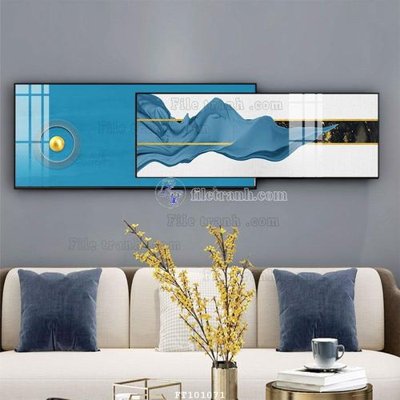 File gốc File tranh hiện đại pha lê gương FT101071 (in tráng gương) sang trọng