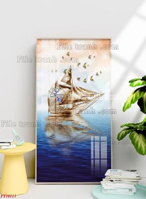 File ảnh File tranh bộ hiện đại FT10113 (gốc) in biển hiệu