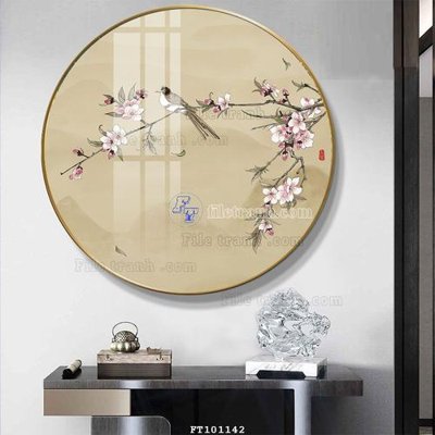 File gốc in tráng gương File tranh hiện đại pha lê gương FT101142 chi tiết