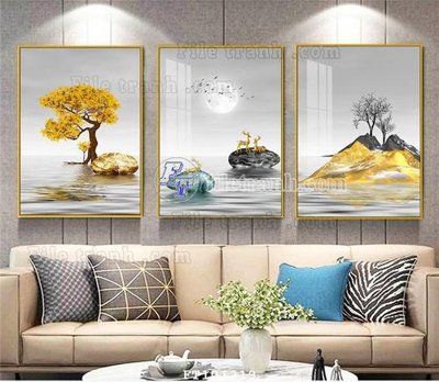 File gốc File tranh hiện đại pha lê gương FT101219 (in tráng gương) sang trọng