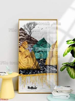 Download file File tranh bộ hiện đại FT10123 (gốc) in mica cao cấp