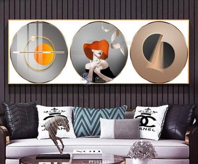 File tranh File tranh hiện đại pha lê gương FT101233 (bản gốc) in lụa 5D