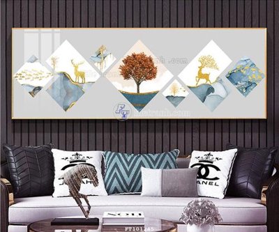 File tranh File tranh hiện đại pha lê gương FT101245 (gốc) phong cách tối giản