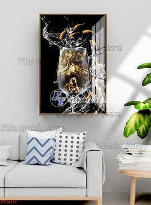 File gốc File tranh bộ hiện đại FT10129 (in lụa) trang trí tường