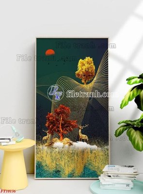 File tranh gốc File tranh bộ hiện đại FT10136 (bản đẹp) độc quyền