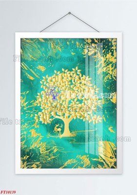 Chi tiết file gốc File tranh bộ hiện đại FT10139 (cho in tráng gương)