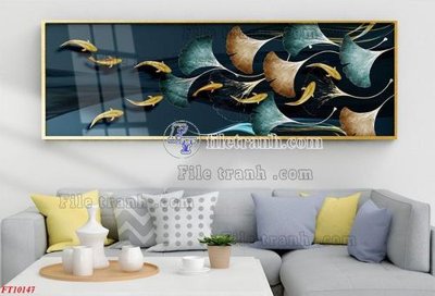 File gốc in mica File tranh bộ hiện đại FT10147 chất lượng